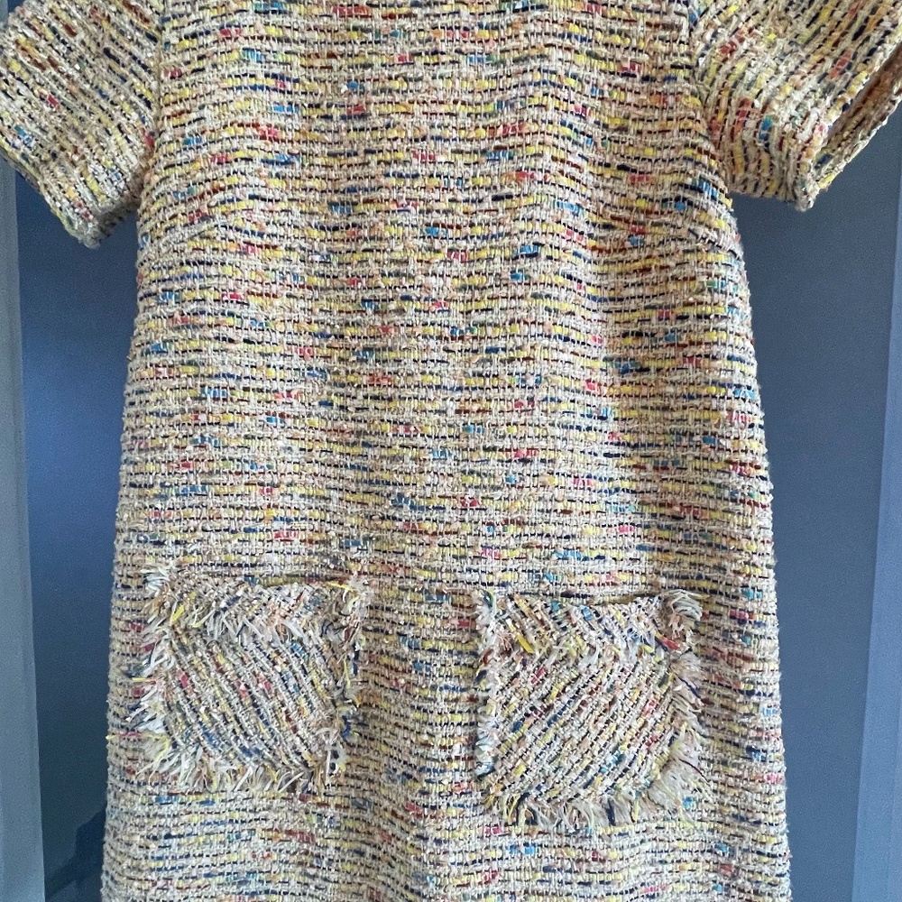 Edini Chanel style mini boucle confetti dress